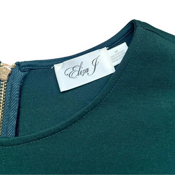 NWT Eliza J Ruffle Hem Fit and Flare Dress - Picture 3 of 5